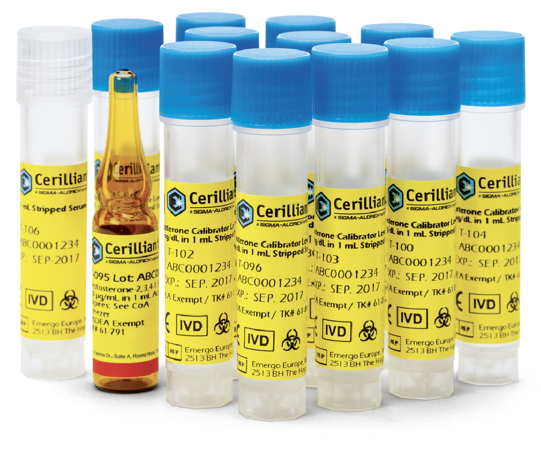 Testosterone Calibration Kit MilliporeSigma MLM Magazine MedicalLab Management